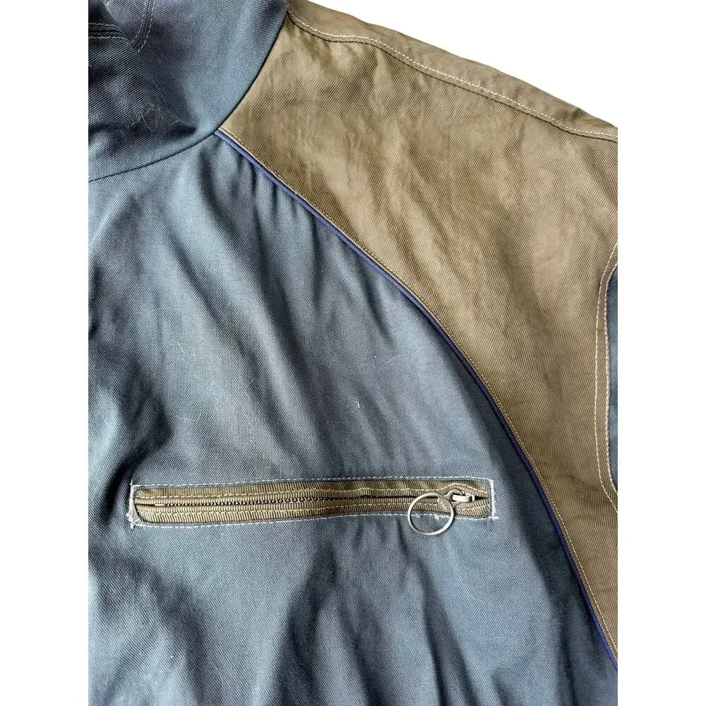 Vintage 90s Columbia Convert Jacket Men's XL Taiwan Gray Tan Snowboard Ski